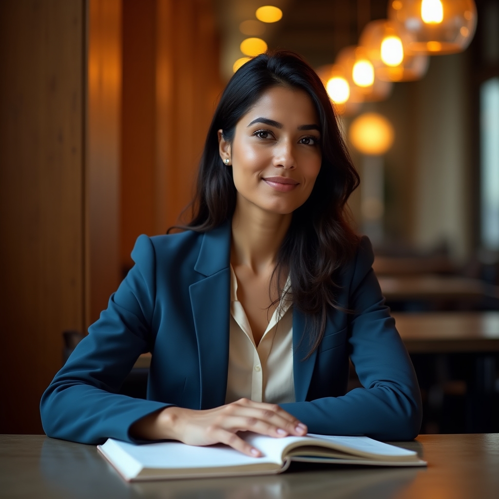 Professional in quiet reflection, considering career direction